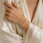 Classic Tennis Bracelet – White Gold Plated Sparkling Jewelry Gift | Sunshine Jewelry - Image 2
