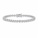 Classic Tennis Bracelet – White Gold Plated Sparkling Jewelry Gift | Sunshine Jewelry
