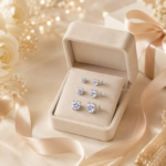 3-Pair Moissanite Stud Earrings Set – 1ct, 3ct & 5ct - Image 6