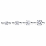 Classic Six-Prong Moissanite Ring Set – 1ct to 5ct
