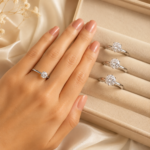 Classic Six-Prong Moissanite Ring Set – 1ct to 5ct - Image 5