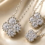 Round Moissanite Pendant Necklace Set – 2.5mm, 3.0mm & 3.5mm - Image 6