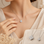 Round Moissanite Pendant Necklace Set – 2.5mm, 3.0mm & 3.5mm - Image 5