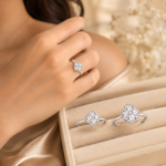 Round Moissanite Ring Set – 2.5mm, 3.0mm & 3.5mm - Image 2