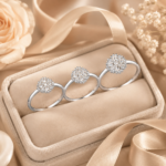 Round Moissanite Ring Set – 2.5mm, 3.0mm & 3.5mm - Image 6