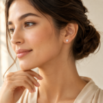 Sunburst Moissanite Stud Earrings three-piece set - Image 3