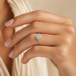 Clover Flower Moissanite Ring in 925 Sterling Silver - Image 6