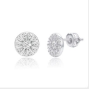 Sparkling Sun Moissanite Earrings – JE107