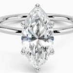 Minimal Marquise 0.5CT Moissanite Ring – JG008