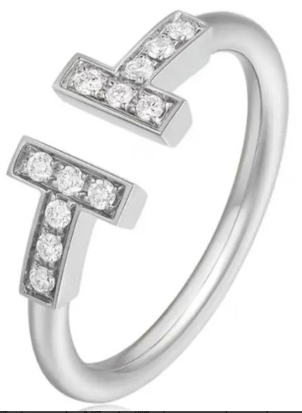 Double T Moissanite Ring – MG088
