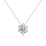Sapphire Color Moissanite Necklace – N10850-SP