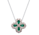 Sapphire Color Moissanite Necklace – N10850-SP - Image 3