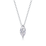 Radiant Marquise Solitaire Necklace – Timeless Sparkle for Every Moment
