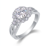 White Gold Plated Sparkling Ring – R10717-80