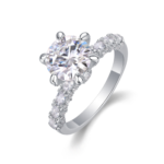 Lucky Goddess 2 Carat Ring – White Gold Plated