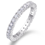 Ballet on Ice Ring – White Gold Plated