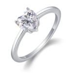Promise of the Heart Ring – White Gold Plated