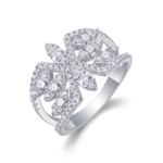 寂静繁花 Ring – White Gold Plated