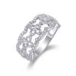繁花曼舞 Ring – White Gold Plated
