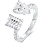 White Gold Plated Sparkling Ring – R15721