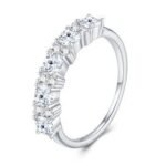White Gold Plated Sparkling Ring – R16049