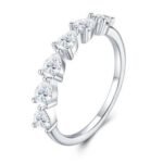 White Gold Plated Sparkling Ring – R16051