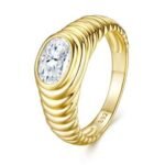 18K Gold Plated Sparkling Ring – R16053-Y