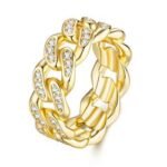 18K Gold Plated Sparkling Ring – R16055-7-Y