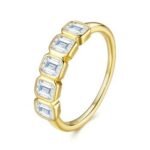 18K Gold Plated Sparkling Ring – R16062-Y