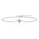 White Gold Plated Elegant Chain Bracelet