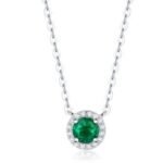 Emerald Cut Moissanite Necklace – SN10737-EM