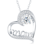 White Gold Plated Sparkling Dainty Necklace