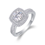 Sweet Holiday Ring – White Gold Plated