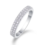 White Gold Plated Sparkling Ring