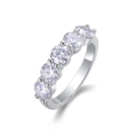 White Gold Plated Sparkling Ring