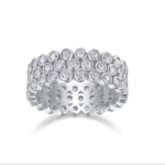 White Gold Plated Sparkling Ring