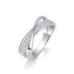 White Gold Plated Sparkling Ring