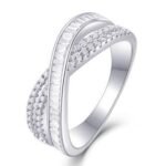 White Gold Plated Sparkling Ring