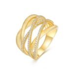 18K Gold Plated Sparkling Ring