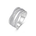 White Gold Plated Sparkling Ring