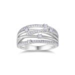White Gold Plated Sparkling Ring