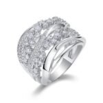 White Gold Plated Sparkling Ring