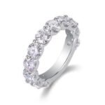 White Gold Plated Sparkling Ring
