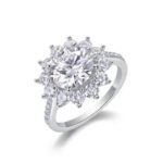 White Gold Plated Sparkling Ring