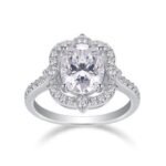 White Gold Plated Sparkling Ring