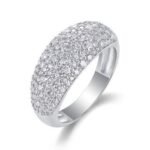 White Gold Plated Sparkling Ring