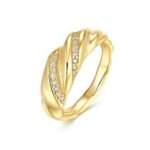 18K Gold Plated Sparkling Ring
