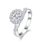 White Gold Plated Sparkling Ring