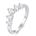 White Gold Plated Sparkling Ring
