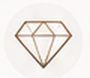 Brilliant sparkle moissanite ring icon